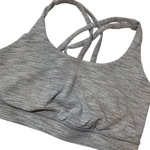 LuluLemon Sports Bra 8 w/ Padding Gray